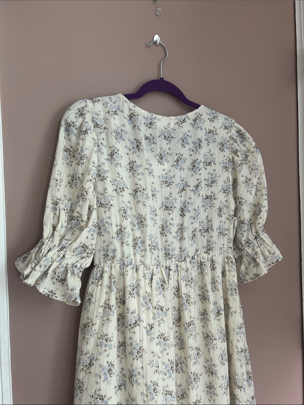 NWT Worth Collective Ari Cotton Floral Wrap Maxi Dress Size Large - Picture 5 of 16